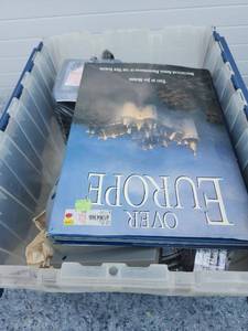 lot 255 image: Mixed Household Items Lot with Books and Kitchen Appliances - Tote Not Included