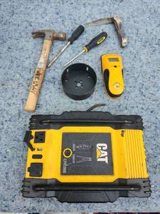 lot 259 image: CAT CPI1000 Power Inverter with Hand Tools and Accessories - Not Tested - Stud Finder Turns On
