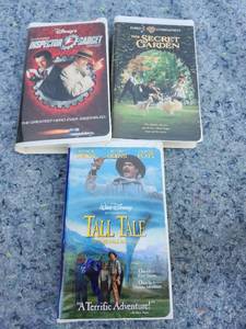 lot 287 image: Classic VHS Movie Collection - Inspector Gadget, The Secret Garden, Tall Tale