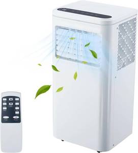 lot 391686 image: Retails for $227 Garvee 10000BTU Portable Air Conditioner 3 in 1 AC Cooling Cooling Up to 450 sq.ft, Dehumidifier, Fan, wLCD Display, Remote Control &Window Installation Kit, for Bedroom, Office