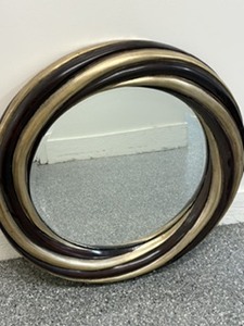 lot 19045 image: ROUND TWO TONE MIRROR 36