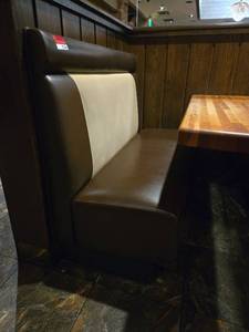 lot 21555 image: Commercial Restaurant Booth Seating- End Seat