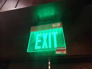 lot 21670 image: LED Exit Sign Emergency Light - Set of 10