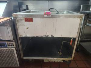 lot 15742 image: Randell Model 3612 Commercial Two-Compartment Drop-In Ice Bin with Cold Plate