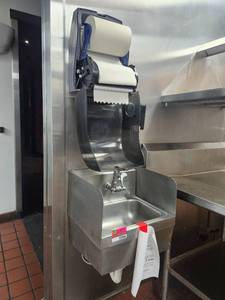 lot 15764 image: Commercial Hand Wash Station with Paper Towel Dispenser