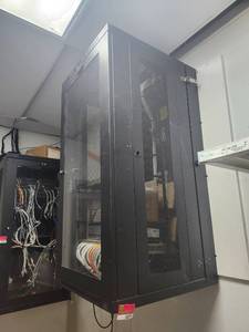 lot 15771 image: 42U Server Rack Cabinet with Network Equipment and Power Distribution