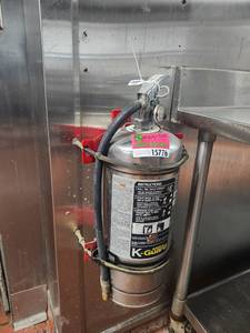 lot 15776 image: Commercial Fire Extinguisher Set with Wall Mounting System - ALL EXTINGUISHERS THROUGHOUT BUILDING