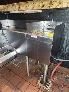 lot 15784 image: Stainless Steel Commercial Sink with Faucet