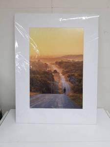 lot 2154 image: Country Road Landscape Matted Print