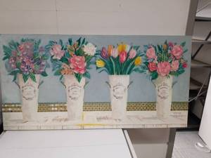 lot 2218 image: Floral Bouquet Wall Art Canvas Print