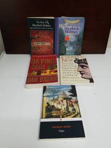 lot 2239 image: Classic Fiction Book Collection Including Sherlock Holmes and Da Vinci Code