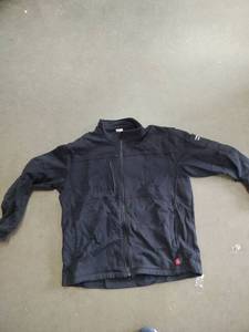 lot 1567 image: Yandisi size XL black flame resistant zip up jacket