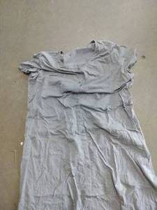 lot 1569 image: Ladies 3XL nightgown button up gray blue black