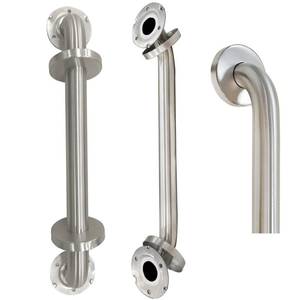 lot 1616 image: Lifeassist 18 Inch Shower Grab Bar 2 Pack, 18 L x 1.25 D Brushed Nickel All-Welded Stainless Steel, ADA Safety Shower Handle for Bathroom,Stairway,Anti-Slip Grab Bars for Elderly,Handicap,Pregnant