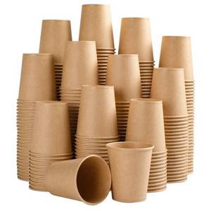lot 1630 image: SIUQ 400 Pack 5 oz Kraft Paper Cups, Disposable Bathroom Cups, Mini Mouthwash Cups, HotCold Beverage Drinking Cup for Home, Store, Travel, Events (Brown)