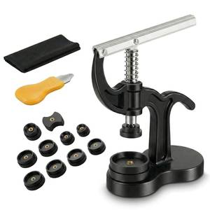 lot 2192 image: Rwuuyii Watch Press Tool, Watch Back Press Closer with 18mm-50mm Fitting Dies, with Watch Case Open Pry Case Closer for Battery Replacement Watch Repairing