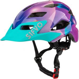 lot 2201 image: Kids Helmet, SIFVO Kids Bike Helmet Boys and Girls Bike Helmet with Cool Visor Helmet for Kids 5-14, Kids Bike Helmets Youth Bike Helmet Adjustable & Lightweight 50-57cm