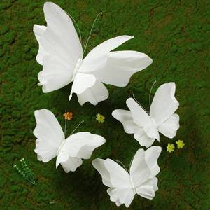 lot 2203 image: SUNBEAUTY Large Butterfly Party Decorations 3D White Paper Butterflies Giant Hanging Butterflies for Baby Shower Girls Women Birthday Wedding Wall Decor Spring Garden Mariposas Grandes para Decor