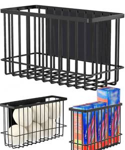 lot 3369 image: Buyyyit Laundry Room Organization & Storage Magnetic Basket Shelf Dryer Ball Lint Bin File Holder Container for Fridge & Washer