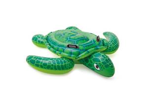 lot 3385 image: INTEX Lil Sea Turtle Inflatable Pool Float Animal Pool Toy For Kids �� 2 Heavy-Duty Handles �� 88lb Weight Capacity �� 59 x 50 �� For Ages 3