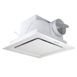 lot 3386 image: VENTIRI Bathroom Exhaust Fan, 12 INCH, Upgraded Quiet Square Vent Fans, 141 CFM, for Bathroom, Office, Home