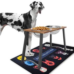 lot 3403 image: TIDANT Elevated Dog Bowls for X-Large Dogs with Spill Proof Mat 2 X-Large 3000ML(13CUPS) Stainless Steel Dog Bowls, 16.5 Tall Raised Dog Bowl Stand,Dog Food & Water Bowls for Large, Extra Large Dogs