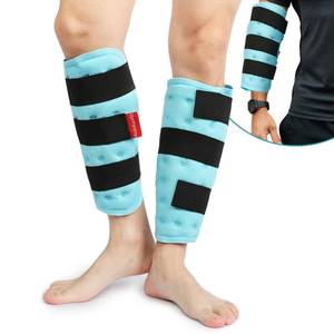lot 3407 image: Comfytemp Calf Shin Splint Ice Packs for Injury Reusable, Elbow Gel Pad Wrap, Hot Cold Compression Freeze Sleeve for Swelling, Tendonitis, Knee, Leg, After Surgery, 2 Packs, S - M