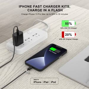 lot 4204 image: Matsusho iPhone Charger Fast Charging 10 FT, 2 Pack USB C Wall Charger Block with 10FT Long Type C to Lightning Fast Charging Data Sync Cable Compatible for iPhone 14 13 12 11 Pro Max XS XR X iPad