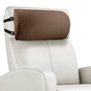 lot 4210 image: NZDWZDN Non-Slip Neck Pillow for Recliner with Elastic - Head Pillow for Recliner Supportive Memory Sponge Cushion with Soft Velvet Cover for Neck Relief While Working,Studying and Playing(Brown)
