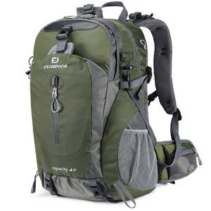 lot 4211 image: FENGDONG 40L Waterproof Lightweight Hiking,Camping,Travel Backpack for Men Women (green)