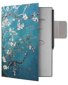 lot 4217 image: WALNEW Case for 11.8 Remarkable Paper Pro Tablet (2024 Released), Auto SleepWake Protective Cover with Pen Clasp, Magnetic Slim Book Folio Cover for Remarkable Paper Pro (Tree and Flower)