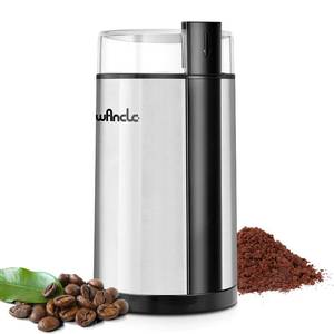 lot 4274 image: Coffee Grinder, Wancle Electric Coffee Grinder, Quiet Spice Grinder, One Touch Coffee Mill for Beans, Spices and More, with Clean Brush, Stainless Steel, 120V