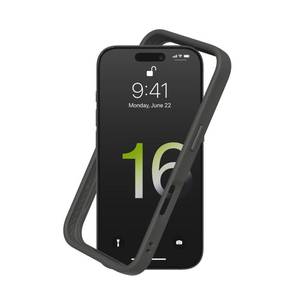 lot 4308 image: RhinoShield Bumper Case Compatible with iPhone 16 Pro Max  CrashGuard - Shock Absorbent Slim Design Protective Cover 3.5M  11ft Drop Protection - Graphite