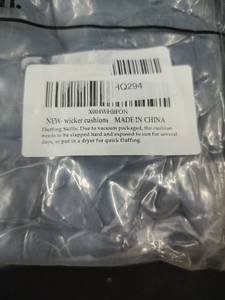 lot 5439 image: Wicker Cushions Set in Original Packaging