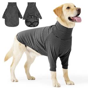 lot 6109 image: Recovery Suit for Dogs After Surgery Female Male Dog Onesie Neuter Spay Body Suit with Sleeve for Small Medium Large Dogs, Pet Pajama Clothes Anti Licking Surgical Wound Cone Alternative Black