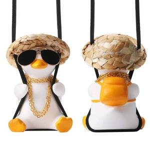 lot 10072 image: Cool Swinging Duck Car Hanging Ornament Cute Car Decor Rear View Mirror Accessories Interior for Women Men Teens Truck Rearview Christmas Tree Decorations Things Funny Mothers Gifts for Mom Wife
