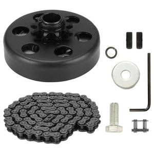 lot 10080 image: Youxmoto Go Kart Clutch 34 Bore 12T with #35 Chain, 12 Tooth Centrifugal Clutch and Chain for Go Kart Mini bikefor Honda cloned Engines GC160, GC190, GX120, GX140, GX160, GX200-2-6.5hp, 34 Shaft