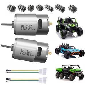 lot 10092 image: 2PCS 24V RS555 12000 RPM Electric Drive Motor for Power Wheels Motor Upgrade,30V 36V High Speed Engine for Kids Ride on Toys Car Replacement Parts