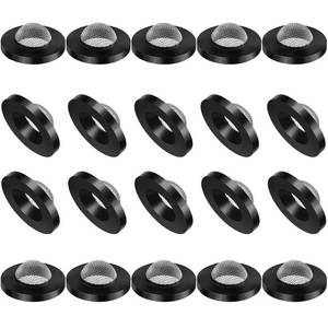 lot 10484 image: 20 Pcs Hose Washer with Screen Filter Washers Stainless Steel & Black Rubber Filter Gasket for 1 Inlet, Fits 58 Washing Machine & 34 Garden Hose Connector