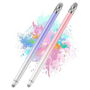 lot 10492 image: Bopomofo 2PCS Stylus Pens for Touch Screens,Stylus Pen for iPhoneiPadTablet AndroidMicrosoft Surface,Compatible with Touch Screens(White PinkWhite Purple)