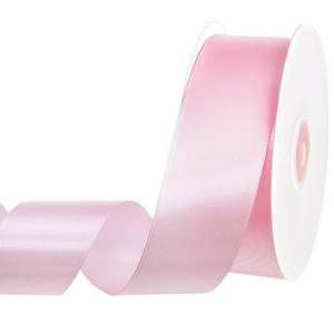 lot 10494 image: woric Pink Ribbon 1 12 Inch 60 Yards Light Pink Bows Wedding Decor Satin Ribbon for Bridal Baby Shower Decor Flower Bouquet Handmade Roses Graduation Leis