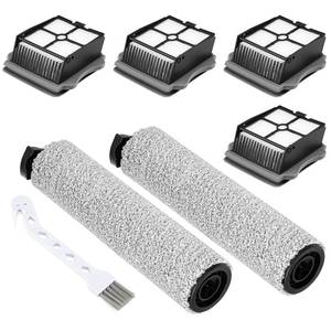 lot 11014 image: 24 Pack iFloor 3 S3 Brush Roller and HEPA Filter Set Compatible with Tineco iFloor 3 Floor One S3 Cordless Vacuum Cleaner, 2 Pack Brush Rollers  4 Pack Vacuum HEPA Filters