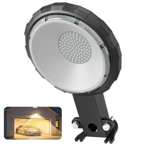 lot 11951 image: Karjoefar LED Barn Light, Dusk to Dawn Outdoor Lighting with 100W 10000LM 5000K Warm Light, IP65 Waterproof Outdoor Security Flood Lights for Garage Yard Street Warehouse Use