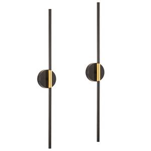 lot 11963 image: 7Degobii Wireless Wall Sconce Battery Operated Set of 2 - Wireless Peel and Stick wall sconces wall Lamps for Living Room No Drill Lights for Living Room, Bedroom,Staircase & Entryway