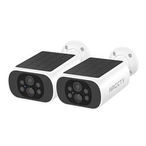 lot 11979 image: ARCCTV Solar Security Camera Outdoor Wireless, 4MP Battery Powered Home Surveillance Camera with Embedded Solar Panel, PIR Motion Sensor, 2.4G5G Dual Band WiFi (2 Pack)