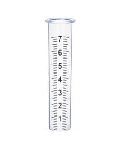 lot 12306 image: Mateda 7 Plastic Rain Gauge Replacement Tube with Lid Design, Easy to Read Freeze Proof Rain Gauges (Plastic Gauge Tube)