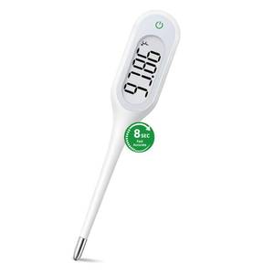 lot 12317 image: 8 Second Thermometer for Adults & Kids, Accurate & Safe Baby Thermometer with Fever Alarm and Memory Recall, Oral, Rectal or Underarm Use