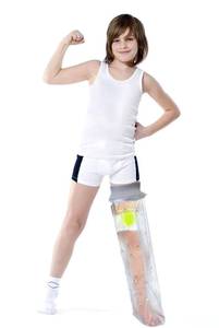 lot 12329 image: Waterproof Full Leg Cast Cover for Shower Kids -Available in 3 Sizes  Leg Cast Shower Protector, Watertight Seal Cast Cover Leg for Knee Foot Ankle, No Mark on Skin Reusable(Recommended Age8-11)