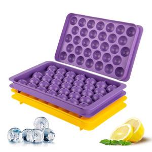 lot 12330 image: Small Ice Cube Trays for Freezer �� 2 Pack Hard Plastic Mini Ice Cube Trays, 66 Small Ice Cubes (1.1), BPA Free Ice Mold for Cocktails, Iced Coffee & Drinks