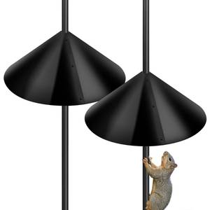 lot 12331 image: Wide Squirrel Baffle for Bird Feeder Pole,Anti Squirrel Guard Stopper,Against Climbing Squirrels,2Pack